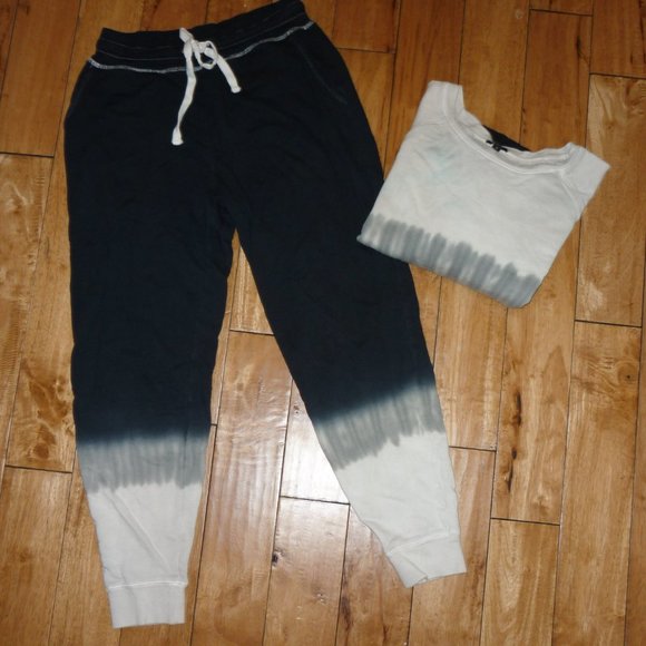 Rails Theo & Oakland Tie Dye Joggers & Sweatshirt Set Outfit Small Blue/Gray - Picture 5 of 6
